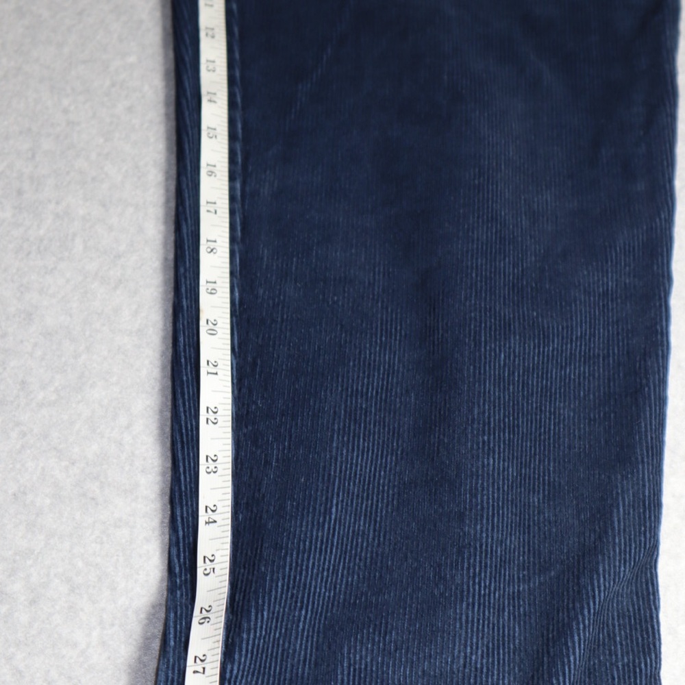Vintage‎ L.L. Bean Corduroy Pants Womens 8 reg Pleated Front High Rise Navy Blue - Picture 6 of 9